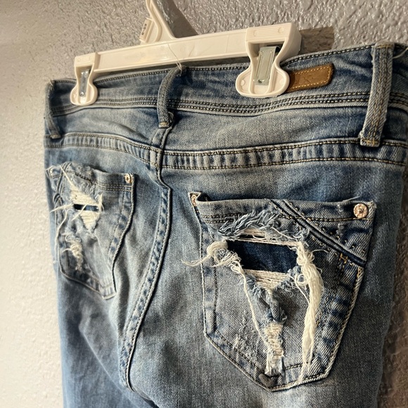 Buckle black distressed skinny jeans - Picture 4 of 8